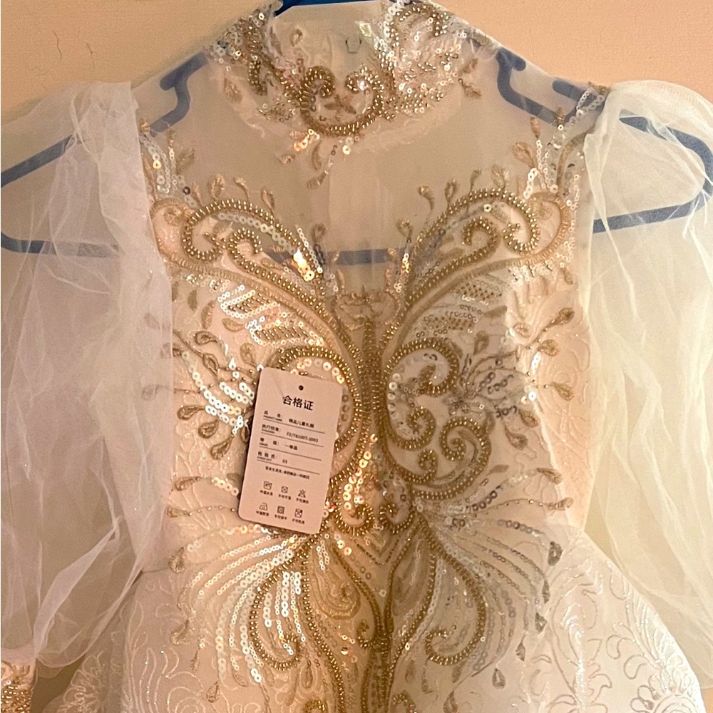 Girls Miniature Bride/First Communion Dress.